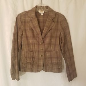 Talbots Plaid Blazer